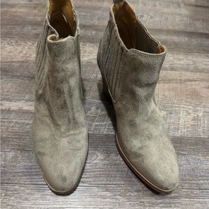 Women's Suede Ankle Boots - Gray